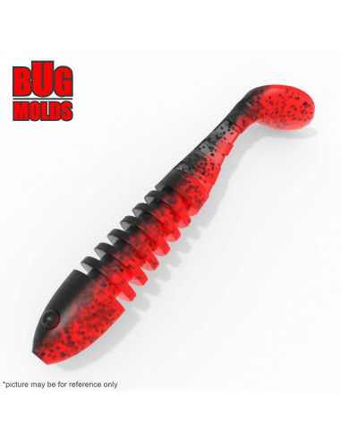 Fishing soft bait mold Sceleton 2,5 inch model ID V136 from Bugmolds