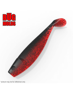 Fishing soft bait mold Shad GT 4 inch model ID V225 from Bugmolds