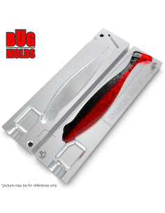 Fishing soft bait mold HazedongShad 5 inch model ID V231 from Bugmolds 2