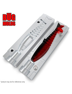 Fishing soft bait mold Minnow 3,25 inch model ID V314 from Bugmolds 2