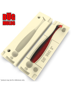 Fishing soft bait mold iShadTail 3 inch model ID V441 from Bugmolds 2
