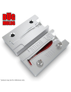 Fishing soft bait mold NanoMinnow 2 inch model ID V460 from Bugmolds 2