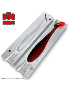 Fishing soft bait mold VibroWave 3,6 inch model ID V489 from Bugmolds 2