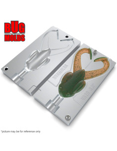 Fishing soft bait mold AirFrog 3,5 inch model ID V529 from Bugmolds 2