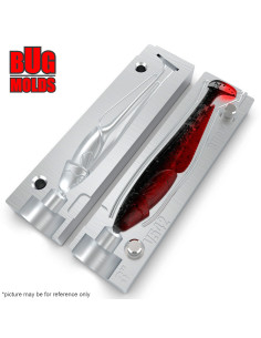 Fishing soft bait mold CatFish 3 inch model ID V542 from Bugmolds 2