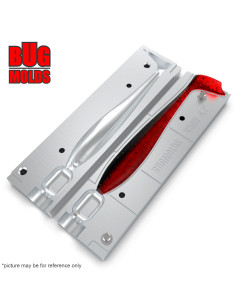 Fishing soft bait mold DuckfinShad 5,5 inch model ID V590 from Bugmolds 2