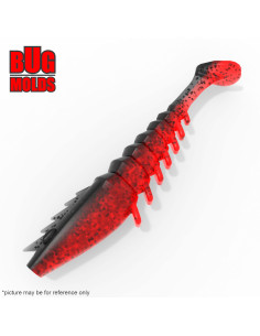Fishing soft bait mold PrawnPaddle 4 inch model ID V675 from Bugmolds