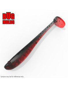 Fishing soft bait mold NanoMinnow 0,6 inch model ID V718 from Bugmolds