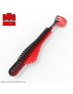 Fishing soft bait mold Pulse-R 3 inch model ID V757 from Bugmolds