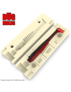 Fishing soft bait mold NewNanoMinnow 2,2 inch model ID V858 from Bugmolds 2