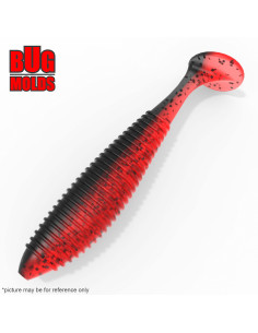 Fishing soft bait mold JocoShaker 3 inch model ID V924 from Bugmolds