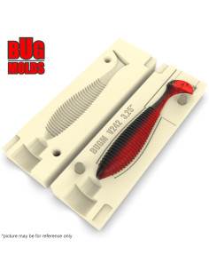 Fishing soft bait mold JocoShaker 3 inch model ID V924 from Bugmolds 2