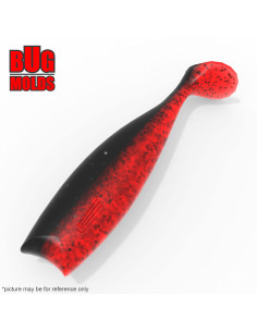 Fishing soft bait mold Vibro 4,2 inch model ID V981 from Bugmolds