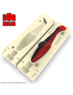 Fishing soft bait mold DiamondShad 4,4 inch model ID V988 from Bugmolds 2