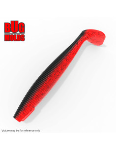 Fishing soft bait mold HeartTail 4,5 inch model ID V995 from Bugmolds