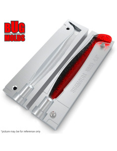Fishing soft bait mold HeartTail 4,5 inch model ID V995 from Bugmolds 2