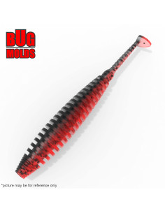 Fishing soft bait mold SkinnyKick 4 inch model ID V1014 from Bugmolds