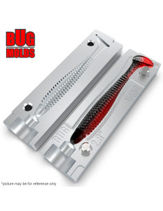 Fishing soft bait mold Ninja 2,5 inch model ID V1059 from Bugmolds 2