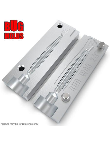 Fishing soft bait mold LiveImpact 2,4 inch model ID W08 from Bugmolds