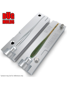 Fishing soft bait mold ShadImpact 4 inch model ID W23 from Bugmolds 2