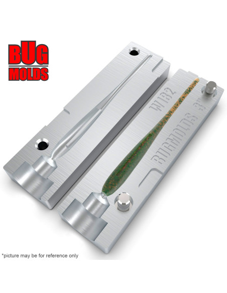 Fishing soft bait mold ShadImpact 3 inch model ID W182 from Bugmolds