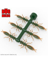 Fishing Soft Bait Multi-cavity Aluminum mold DragonFly 1 inch 6-cav vol. 0,25 fl oz (7,51 cm^3) ID B01_6a1 from Bugmolds