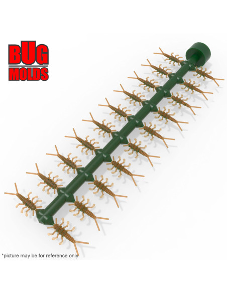 Fishing Soft Bait Multi-cavity Aluminum mold  StoneFly 0,8 inch 20-cav vol. 0,3 fl oz (8,95 cm^3)  ID B111_20a1 from Bugmolds