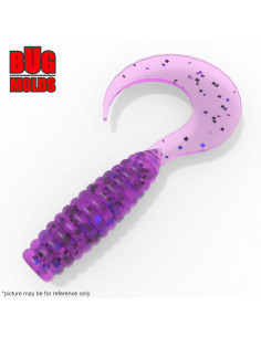 Fishing soft bait mold Twister 1,5 inch model ID T19 from Bugmolds