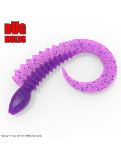 Fishing soft bait mold Viper 2 inch model ID T193 from Bugmolds