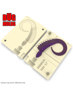 Fishing soft bait mold Viper 2 inch model ID T193 from Bugmolds 2