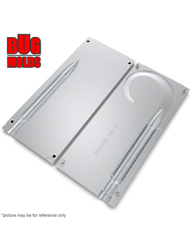 Fishing soft bait mold SwimmingWorm 8 inch model ID T364 from Bugmolds