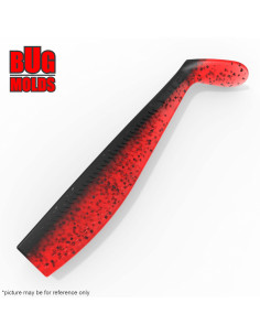 Fishing soft bait mold BlackMinnow 4 inch model ID V808 from Bugmolds