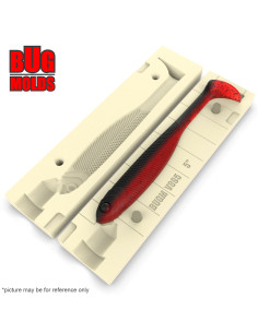 Fishing soft bait mold FlashJShad 5 inch model ID V895 from Bugmolds 2