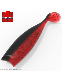 Fishing soft bait mold Vibro 4,8 inch model ID V982 from Bugmolds