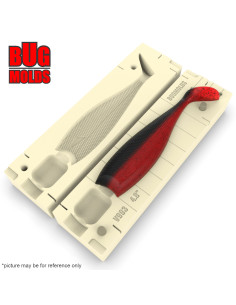 Fishing soft bait mold NitroShad 4,8 inch model ID V993 from Bugmolds 2