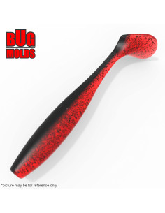 Fishing soft bait mold ChoppyTail 6 inch model ID V1011 from Bugmolds