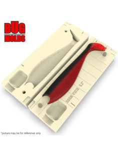 Fishing soft bait mold Madshad 5,2 inch model ID V1015 from Bugmolds 2
