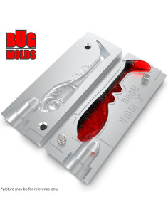 Fishing soft bait mold SkinnyShad 3 inch model ID V1016 from Bugmolds 2