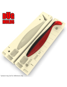 Fishing soft bait mold ProShadNatural 5,5 inch model ID V1023 from Bugmolds 2