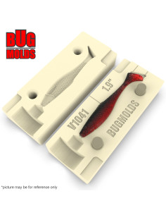 Fishing soft bait mold Kielb 1,9 inch model ID V1041 from Bugmolds 2