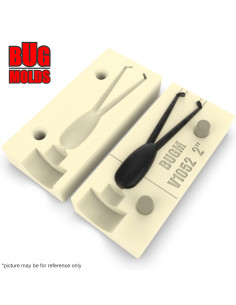 Fishing soft bait mold SlabDocktR 2 inch model ID V1052 from Bugmolds 2
