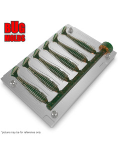 Fishing Soft Bait Multi-cavity Aluminum mold  SwingImpactFat 2,2 inch 6-cav vol. 0,63 fl oz (18,65 cm^3)  ID V494_6a1 from Bugmo