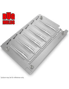 Fishing Soft Bait Multi-cavity Aluminum mold  SwingImpactFat 2,2 inch 6-cav vol. 0,63 fl oz (18,65 cm^3)  ID V494_6a1 from Bugmo 2