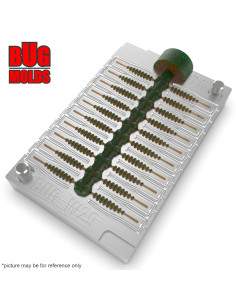 Fishing Soft Bait Multi-cavity Aluminum mold  AmiRinger 0,8 inch 20-cav vol. 0,15 fl oz (4,44 cm^3)  ID W29_20a1 from Bugmolds