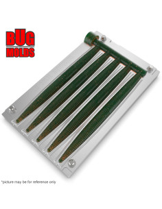 Fishing Soft Bait Multi-cavity Aluminum mold  Senko 5 inch 5-cav vol. 1,62 fl oz (47,7655 cm^3)  ID W194_5a1 from Bugmolds