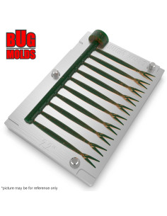 Fishing Soft Bait Multi-cavity Aluminum mold  FinSFish 2,2 inch 10-cav vol. 0,33 fl oz (9,83 cm^3)  ID W539_10a1 from Bugmolds