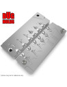 Aluminum CNC Mold Ice Jig Mormishka Spoon & Pelkie Ice Jig 0,5-1,5g 6-cav: 0,5-1-1,5-0,5-1-1,5g ID IJ868_6ai