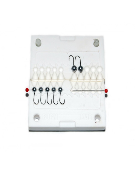 Stone CNC Mold Ice Jig Head Ball 0,4-0,8g 10-cav: 0,4-0,4-0,4-0,4-0,4-0,8-0,8-0,8-0,8-0,8g ID IJ746_10si