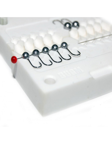 Stone CNC Mold Ice Jig Head Ball 0,4-0,8g 10-cav: 0,4-0,4-0,4-0,4-0,4-0,8-0,8-0,8-0,8-0,8g ID IJ746_10si