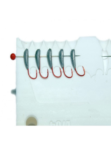 Stone CNC Mold Ice Jig Banana Shape 0,5-0,8g 10-cav: 0,5-0,5-0,5-0,5-0,5-0,8-0,8-0,8-0,8-0,8g ID IJ764_10si